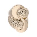 14ct Yellow Gold Patterned Twist Ring