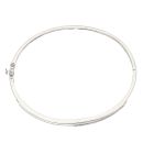 9ct White Gold 0.15ct Brilliant Cut Diamond Hinged Bangle