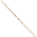 9ct Yellow Gold Square Curb Chain 18"