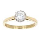 18ct Yellow Gold 0.50ct Diamond Solitaire Ring