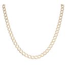 9ct Yellow Gold Curb Chain 22"