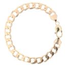 9ct Yellow Gold Curb Bracelet 9"