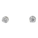 18ct White Gold 0.50ct Brilliant Cut Diamond Stud Earrings