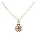 9ct Yellow Gold Masonic Pendant And Chain 24"