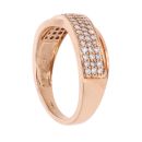 18ct Rose Gold 0.50ct Diamond Crossover Ring