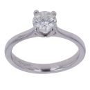 Platinum 0.75ct Brilliant Cut Diamond Solitaire Ring
