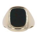 9ct Yellow Gold Blood Stone Signet Ring