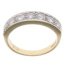 18ct Yellow Gold 1.00ct Brilliant Cut Diamond Half Eternity Ring