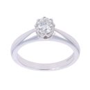 18ct White Gold 0.63ct Diamond Solitaire Ring