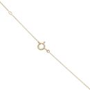 18ct Yellow Gold 0.25ct Brilliant Cut Diamond And Pearl Pendant And Chain 18"