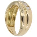 18ct Yellow Gold 0.50ct Brilliant Cut Diamond Crossover Ring