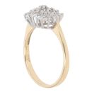 18ct Yellow Gold 0.50ct Brilliant Cut Diamond Cluster Ring