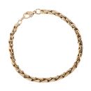 9ct Yellow Gold Fancy Bracelet 8"