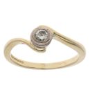 18ct Yellow Gold 0.15ct Diamond Solitaire Ring