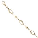 9ct Yellow Gold Ball And Link Bracelet 8.5"