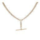 9ct Yellow Gold Albert T Bar Chain 22"