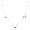 Tiffany & Co. Elsa Peretti Designed 18ct Yellow Gold Hearts Necklace 16"