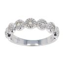 9ct White Gold Diamond Eternity Ring by Anya Belle