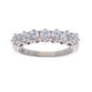 9ct White Gold Cubic Zirconia Eternity Ring