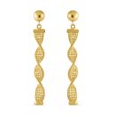 22ct Yellow Gold Twist Earring