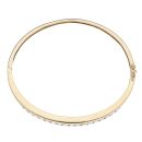 9ct Yellow Gold Cubic Zirconia Hinged Bangle