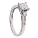 14ct White Gold 1.40ct Princess Cut Diamond Solitaire Ring