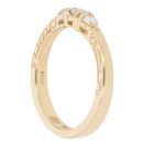 18ct Yellow Gold 0.25ct Diamond Clogau Trilogy Ring