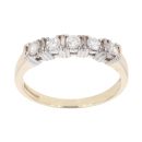 9ct Yellow Gold 5 Stone 0.35ct Diamond Ring