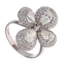 18ct White Gold 3.00ct Diamond Fancy Ring