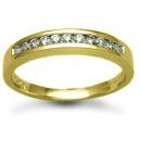 18 Carat Yellow Gold 25pts Channel Set Diamond Ring