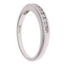 18ct White Gold 0.15ct Diamond Half Eternity Ring