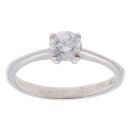 9ct White Gold 0.50ct Brilliant Cut Diamond Solitaire Ring