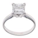 Platinum 2.42ct Solitaire Diamond Ring