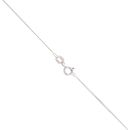 9ct White Gold Cubic Zirconia Drop Pendant and Chain 18"