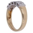 18ct Yellow And White Gold 0.75ct Brilliant Cut Diamond Fancy Ring