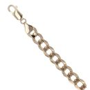 9ct Yellow Gold Curb Bracelet 8"