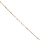 9ct Yellow and White Gold Beaded Chain 18"
