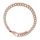 9ct Rose Gold Albert Bracelet 8"