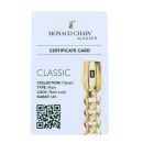 14ct Yellow Gold Monaco Curb Classic Plain Lock Chain 24"