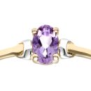 9ct Yellow Gold Amethyst Ring