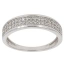 9ct White Gold 0.20ct Brilliant Cut Diamond Fancy Ring