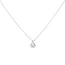 18ct White Gold 0.50ct Brilliant Cut Diamond Solitaire Pendant and Chain 18"
