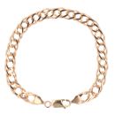 9ct Yellow Gold Double Curb Bracelet 7.5"