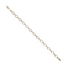 9ct Yellow Gold Cubic Zirconia Bracelet 7.5"