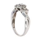 18ct White Gold 0.50ct Brilliant Cut Diamond Cluster Ring