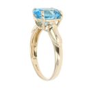 9ct Yellow Gold Topaz Single Stone Ring