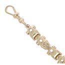 9ct Yellow Gold Patterned Fancy Bracelet 9"