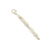 9ct Yellow Gold Fancy Bracelet 7.5"