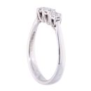 18ct White Gold 0.33ct Diamond Trilogy Ring