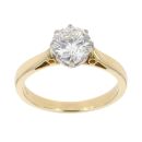 18ct Yellow Gold Brilliant Cut 1.00ct Diamond Solitaire Ring